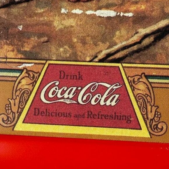 Vintage Coca-Cola Norman Rockwell BAREFOOT BOY Metal Tray - Picture 7 of 16